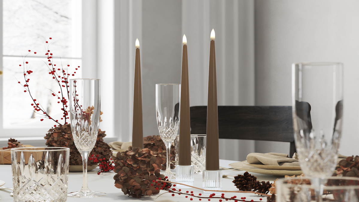 LED-Kerzenlicht Mit Lack mit naturgetreuer LED-Flamme