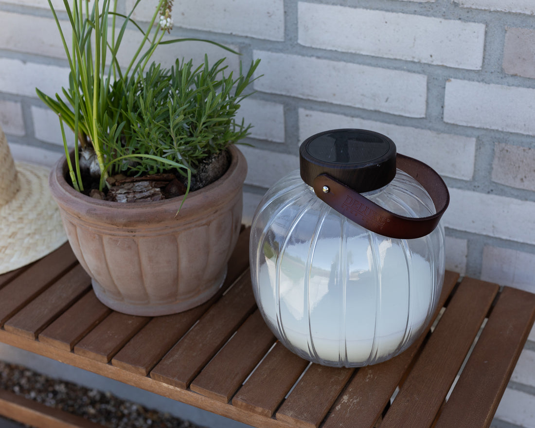 Deluxe Homeart LED Glaslykta 20cm LED lyktor 4