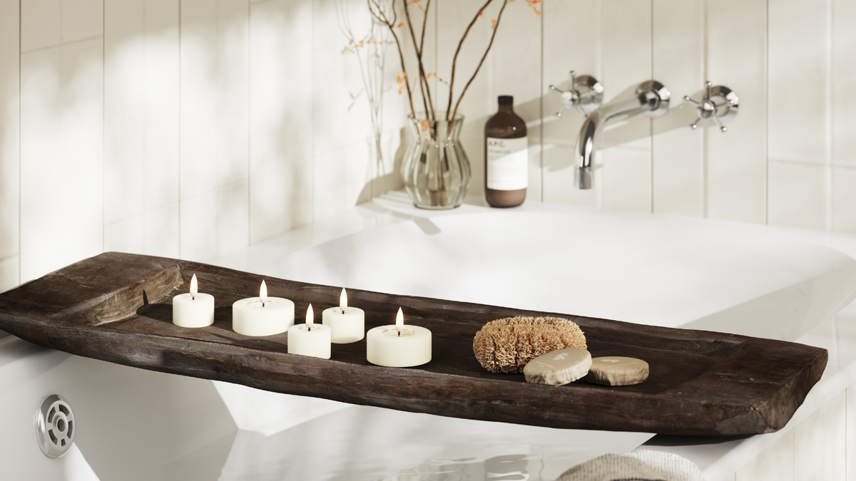 Naturlig tro LED Jumbo Värmeljus Med WetLook ™ -design