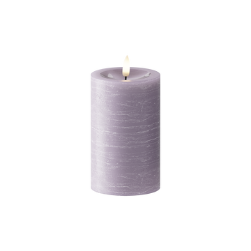 LED Blockkerzen Ø 7,5 x 12,5 cm Lavendel