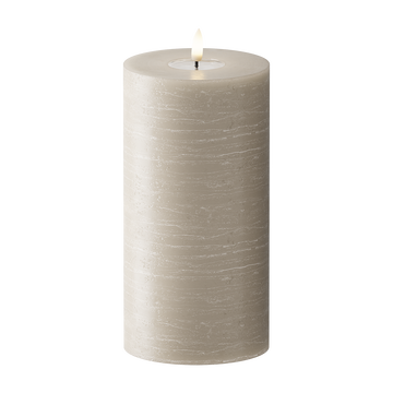 LEDs Vela pilar WetLook Ø 10 x 20 cm Areia