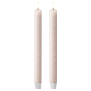 LED Stabkerzen WetLook Ø 2,2 x 24,5 cm Rosa