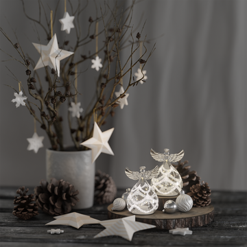 Deluxe Homeart Glasengel 2 Stück 1