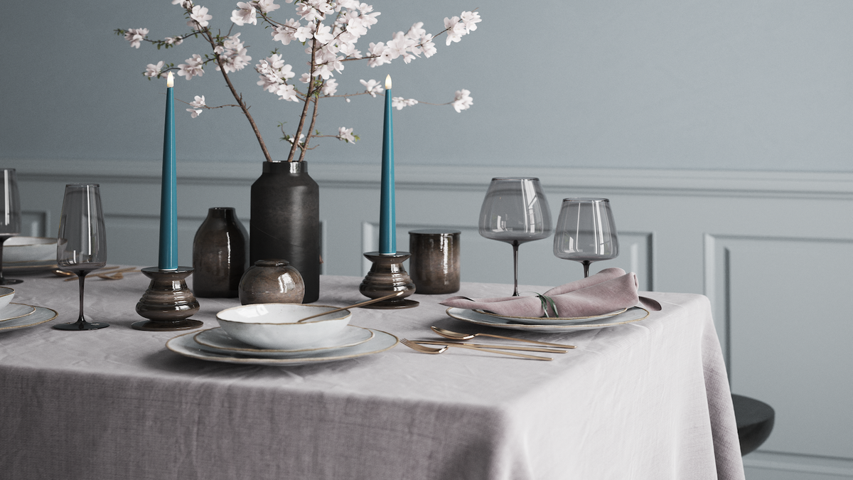 LED Kertlys med naturtro LED flamme