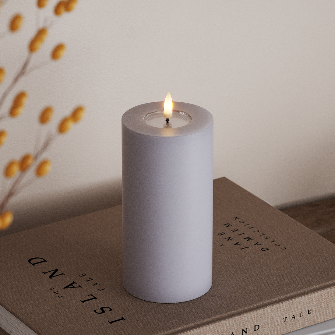 Deluxe Homeart LED plokkvalgusti Ø 7,5 x 15 cm Tolmune sinine LED-ploki tuli 4