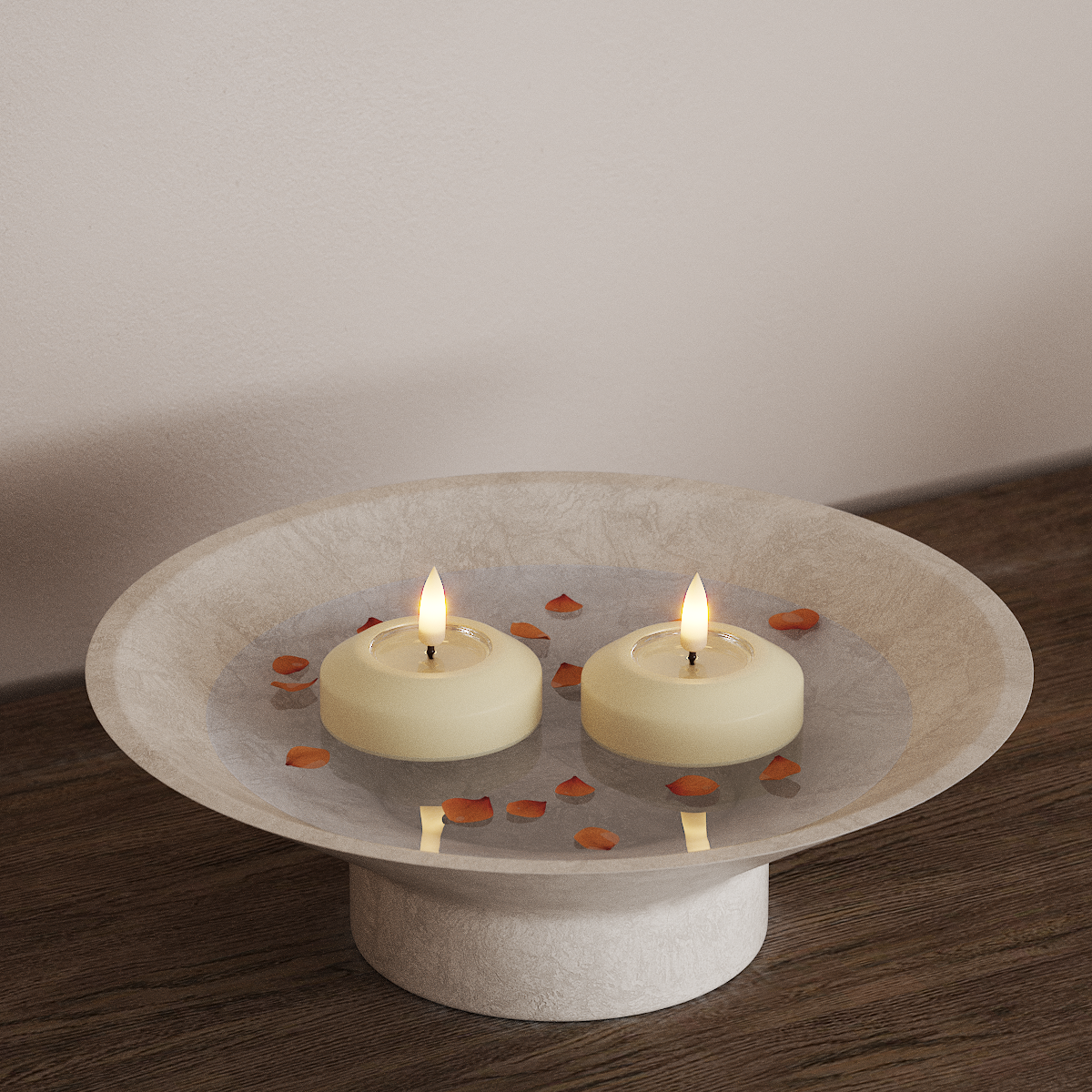 Deluxe Homeart LED Schwebeleuchte Ø 6,1 cm 2 Stk Creme LED Schwebelicht 3