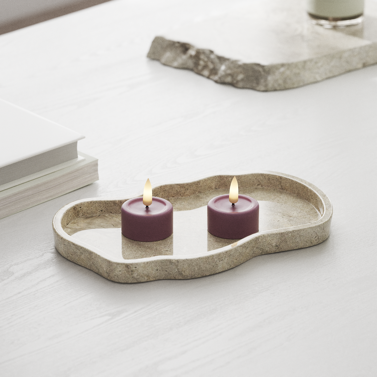 Deluxe Homeart LED Teelichter 2 Stück Helllila LED Teelichter 1