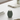 LED Bougie rainurée D 7,5 x H 10 cm Vert sauge