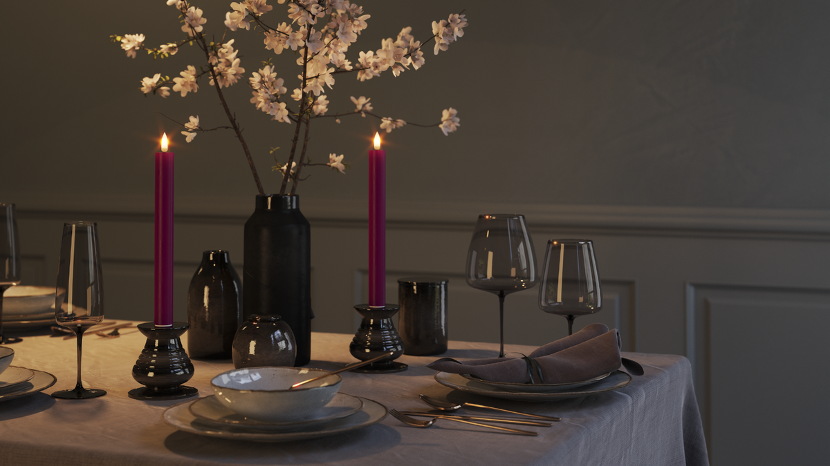 LED-Stabkerzen mit naturgetreuer LED-Flamme
