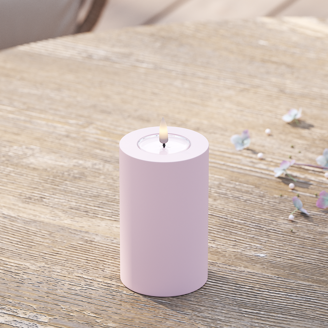 Deluxe Homeart Välis-LED plokkvalgusti Ø 7,5 x 12,5 cm Tolmune punane LED välisvalgusti plokivalgusti 2