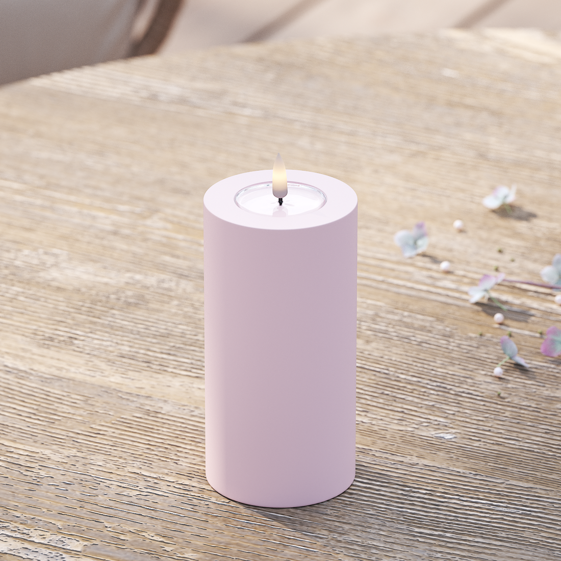 Deluxe Homeart Välis-LED plokkvalgusti Ø 7,5 x 15 cm Tolmune punane LED välisvalgusti plokivalgusti 2