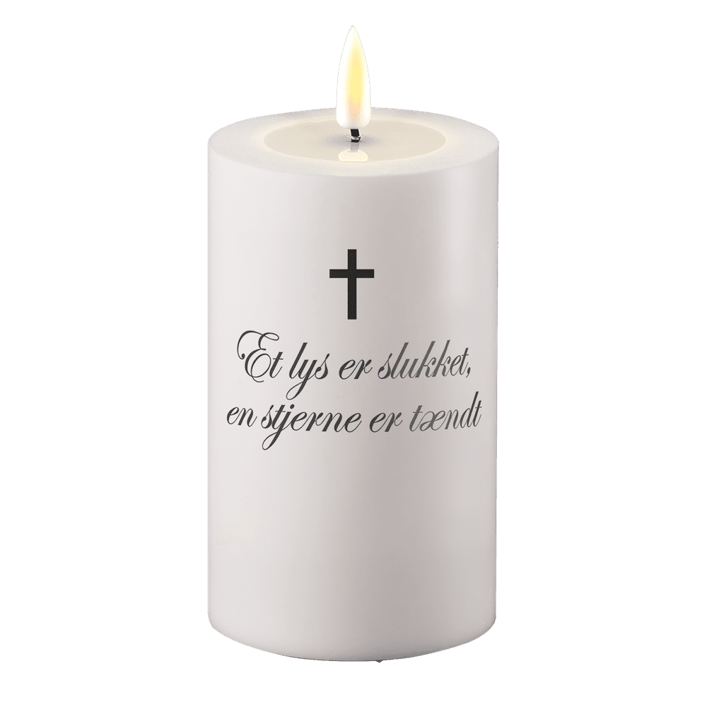 LED Grablicht Eine Kerze erlischt, ein Stern erleuchtet Deluxe Homeart 1