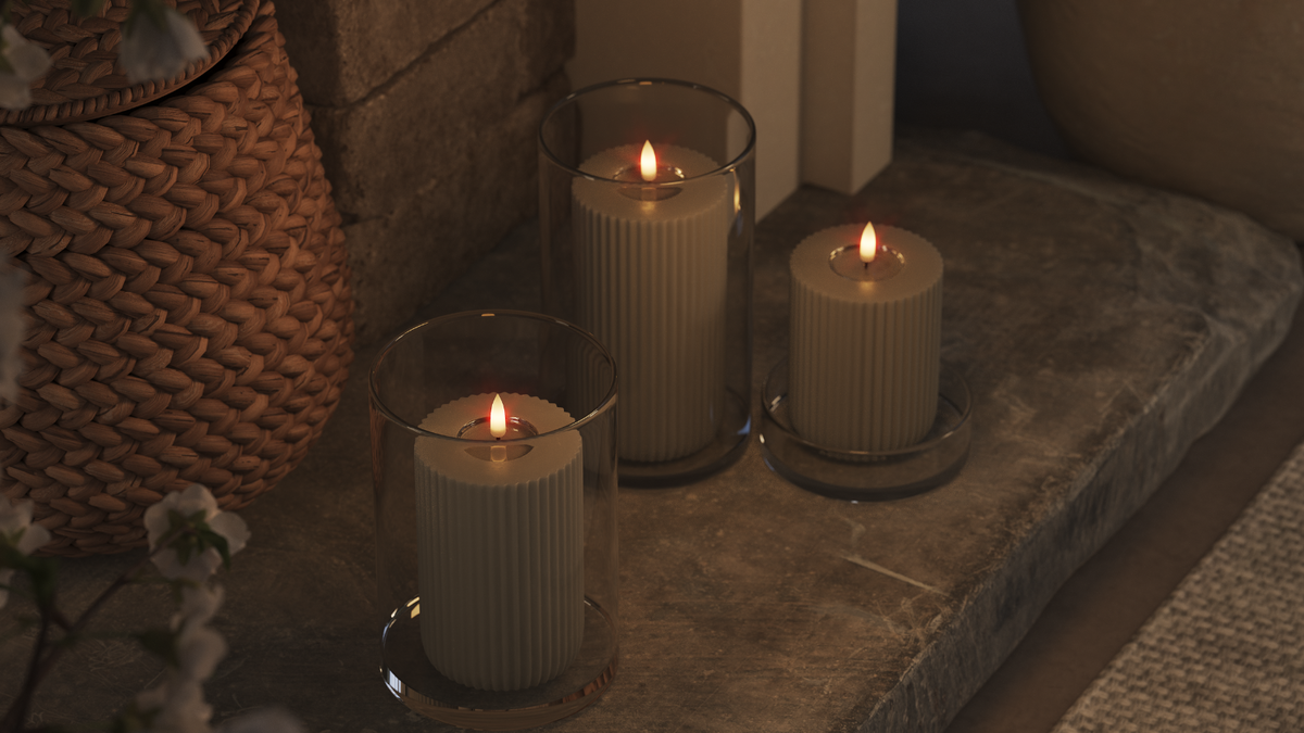 LED Shape mit naturgetreuer LED-Flamme